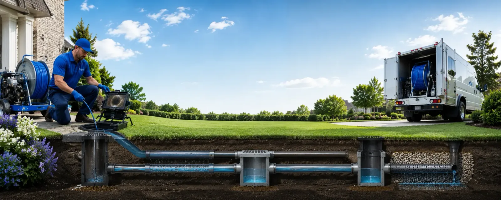 Outdoor drain cleaning information for Del Rey, CA